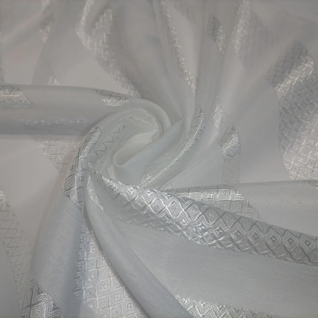 Chic Curtain Materials Sheer Curtain Fabrics for Bedroom Voile Curtain Fabrics