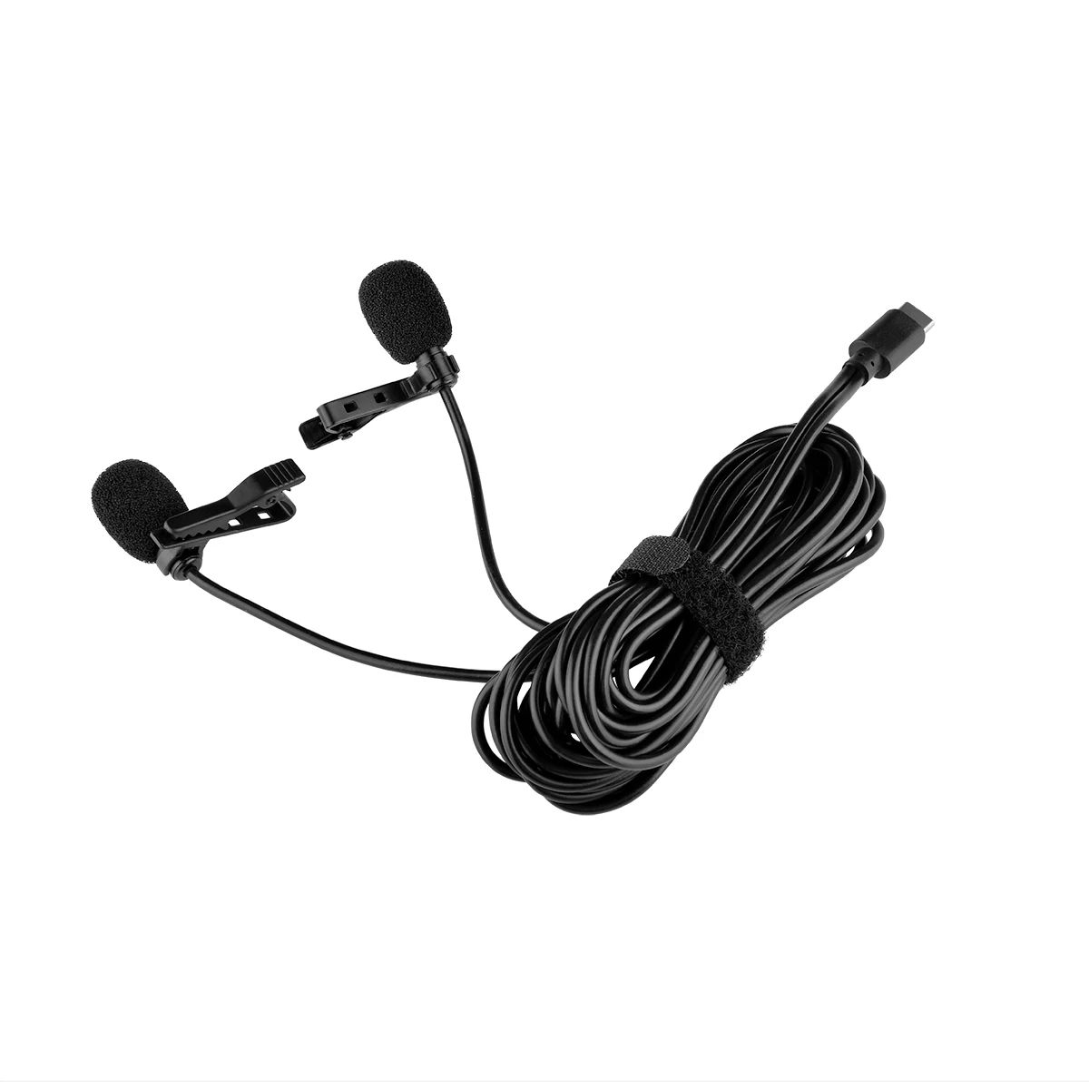 LT-Cam LM-20 Dual Lavalier Microphone cardioid polar Digital Clip-on Lapel Mic for smartphones DSLR cameras camcorders