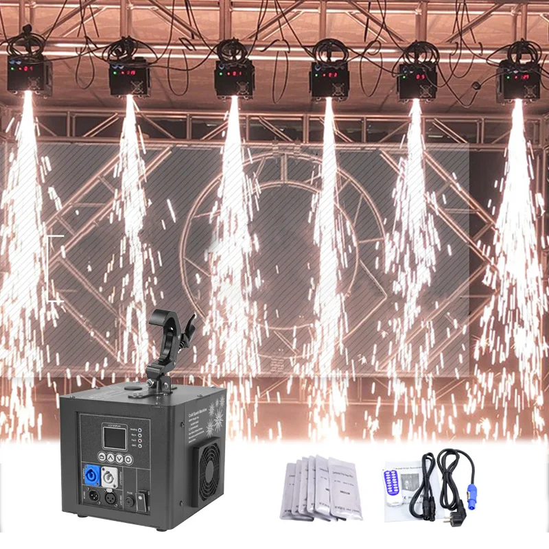 Liuyang Supplier 800W Waterfall Remote Inverted Cold Spark Machine Flame Spark Machine hang upside down Stage Spark Fall Machine