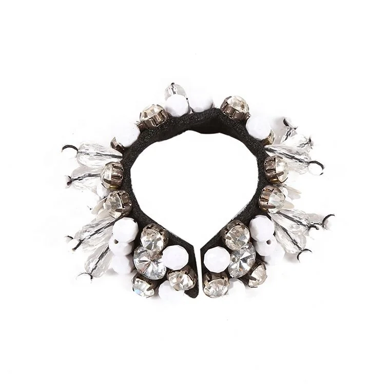 Fake dress collar bright bead hand seam decorative dress tie sewing belt tape design collocation factory outlets 2021 gifts good