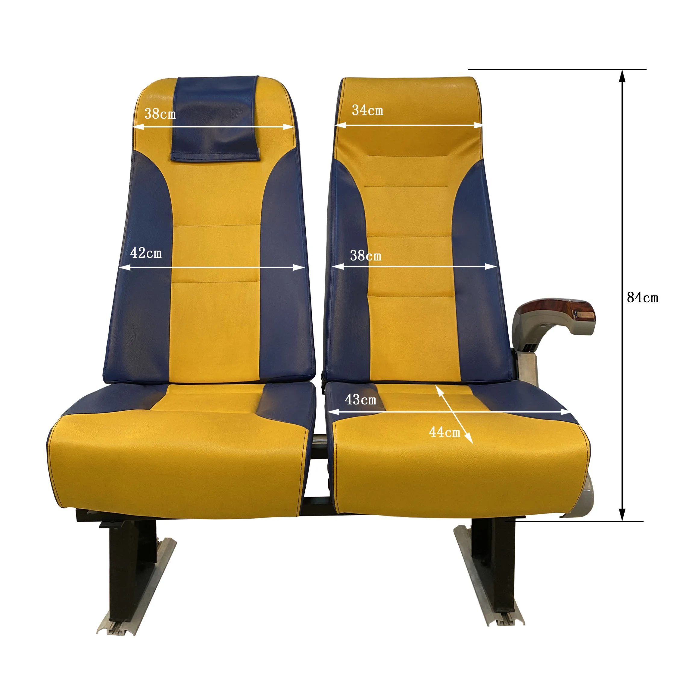 New bus seat minibus double seat Elastic soft seat