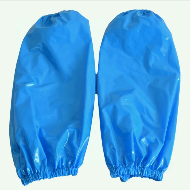 waterproof anti-fouling adjustable blue chemical chicken processing apron TPU apron