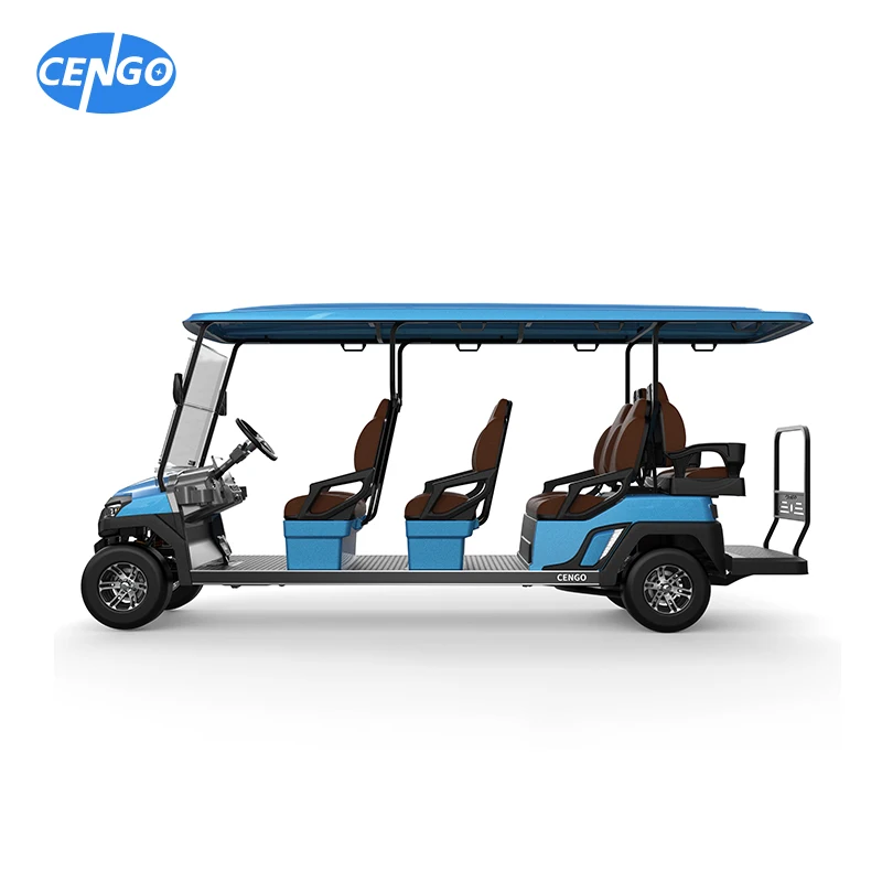 2 Seater Electric Car 8-Seater Electric Golf Cart CE Certified Sightseeing Cart With 48V Battery Voltage