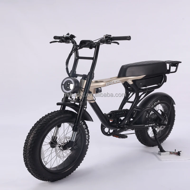 classical fat tire ebike 20 inch 52v 1500w motor hub vintage enduro bike electric bicycle