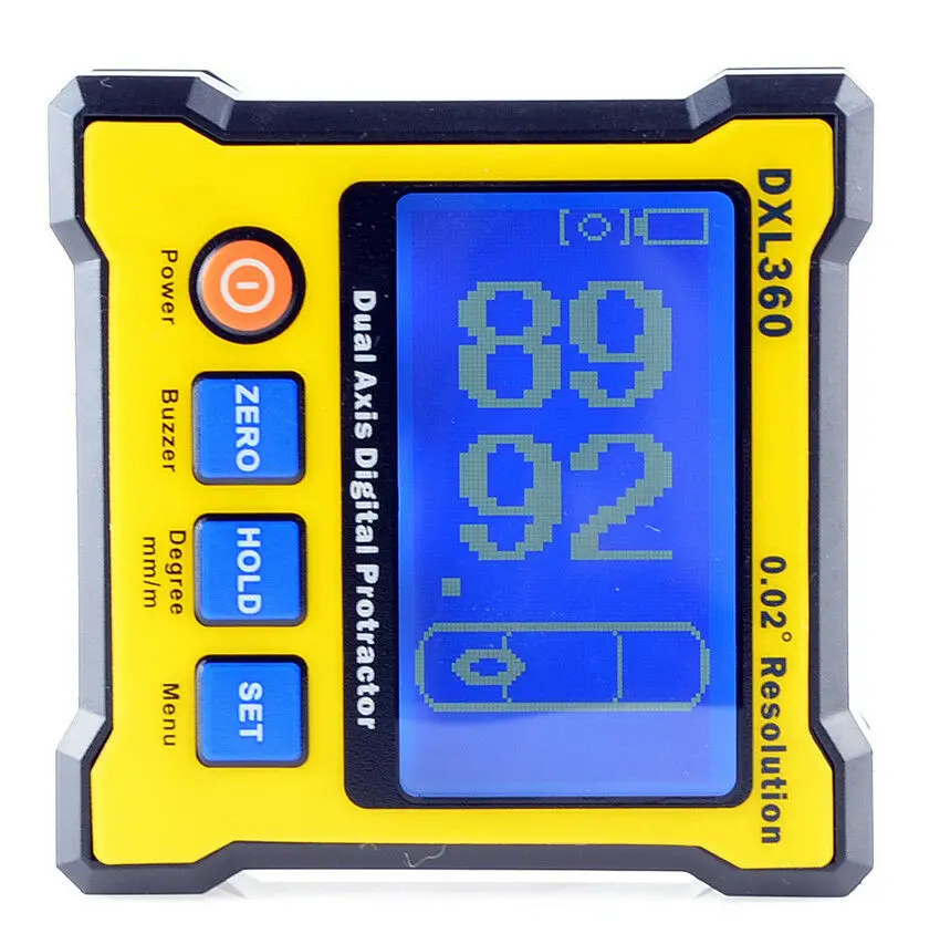 Dual axis Angle sensor Meter DXL360 Digital Protractor Inclinometer Level Box