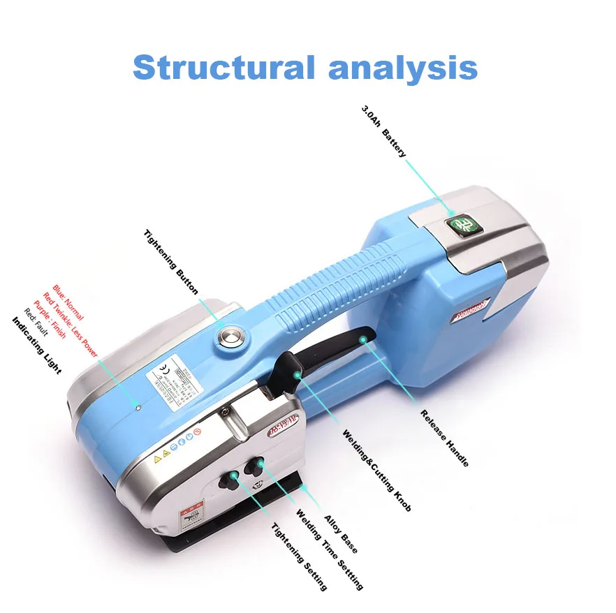 Convenient Electrical HandHeld Banding Machine friction welding Strapping Tool