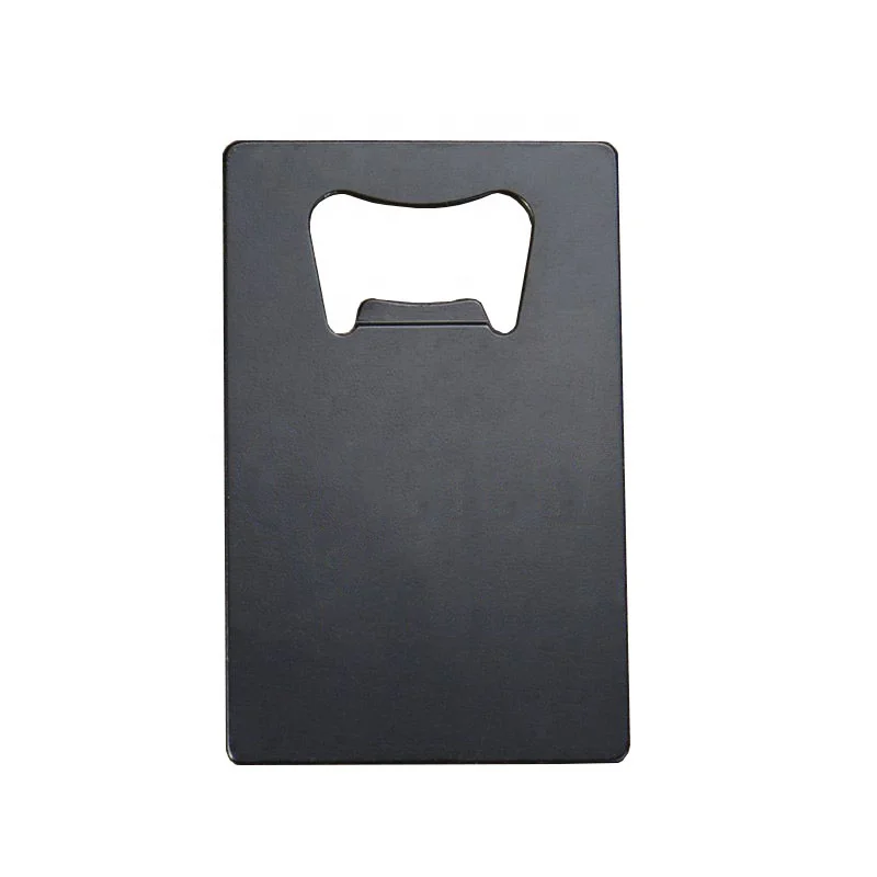 High Quality Powder Coated Promotional Beer Steel Credit Card Bottle Opener