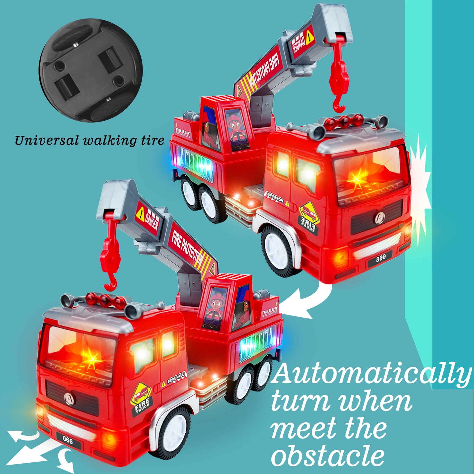 New 1:18 Electric car Construction crane toys telescopic crane toy with light