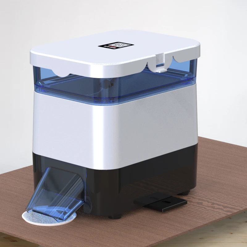 EV615CS  solar fish feeder small timing  aquarium remote control auto fish feeder pond feeder