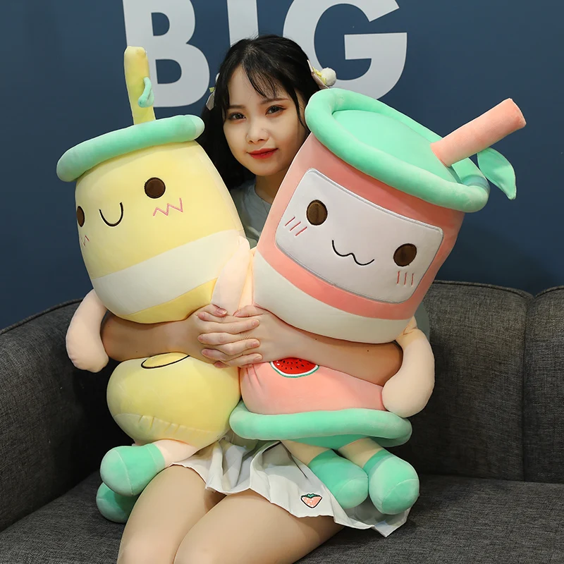 Wholesale Of Plushies Toy Dolls In Factories Cute And Soft Banana Watermelon Avocado Fruit Juice Pillow Sleeping Pillow Cushion