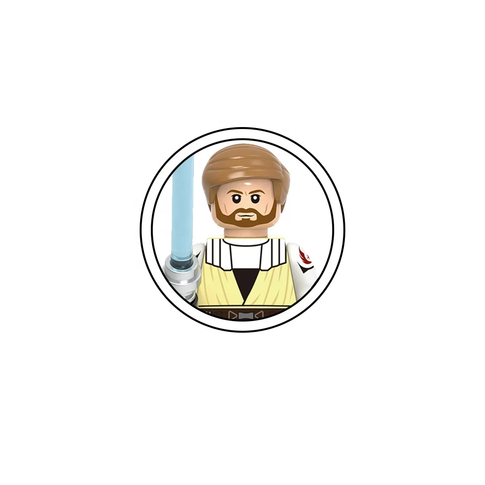 G0108 SW Obi- Wan Anakin Qui-Gon Jinn Jei Temple Guard Mace Windu Ahsoka Dooku Ella Secura Minifigs Space Wars Blocks Toys