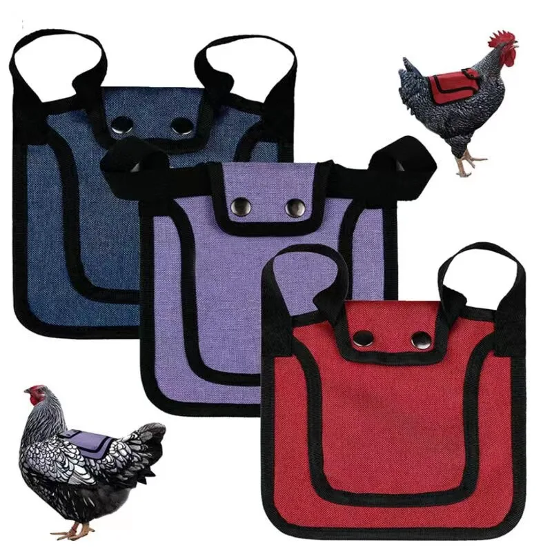 Chicken Saddles with Adjustable Strap Birds Back and Sides Protector Hen Saddle
