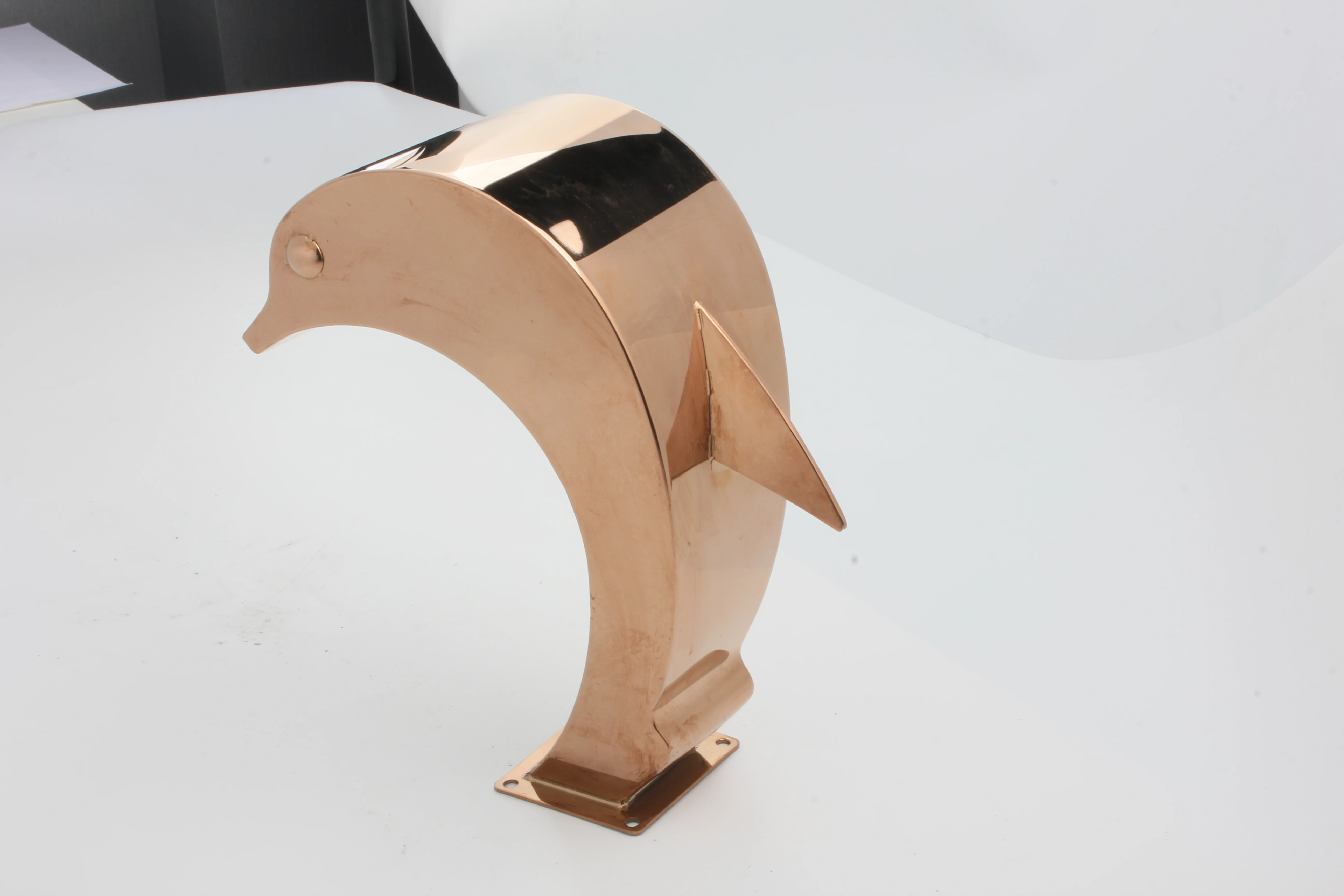 PIKES Customized Swimming Pool Accessories Stainless Steel Waterfall Dolphin Water Outlet Massage Water Fountain