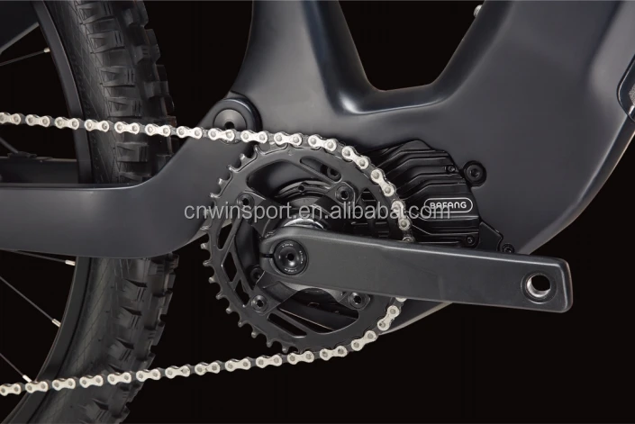 US Stock 500W Full Suspension Electric Mountain Bike 48V 20Ah 11speed Mid Drive Motor Enduro 29 inch 32km/h Carbon Fiber Ebike