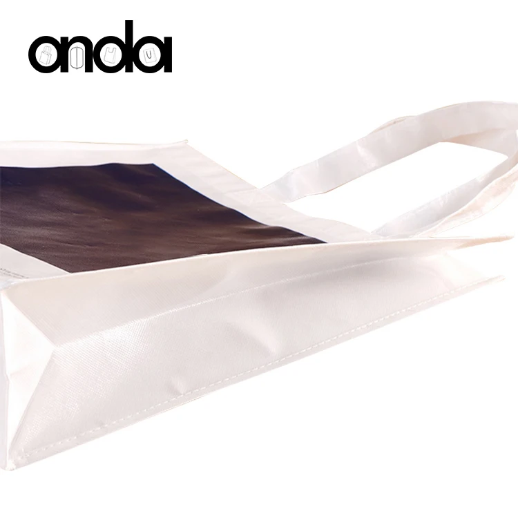 Custom logo print eco reusable grocery promotion shopping cloth non woven carry fabric tote laundry bag