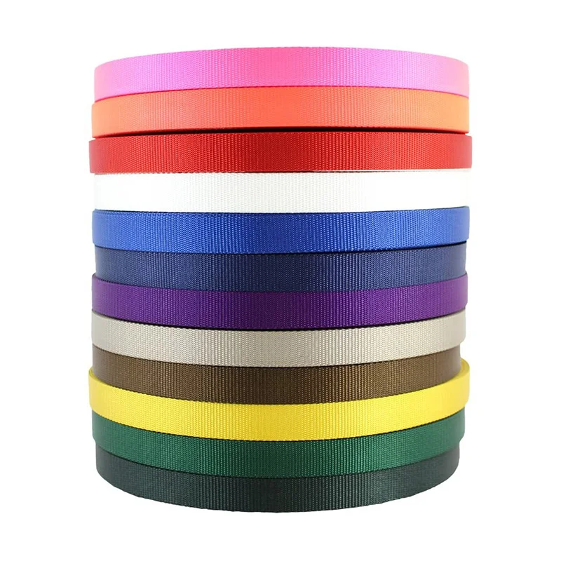 Bulk Stock 2cm 2.5cm 3/4' 1 Inch Wide Dog Leash Nylon Webbing for Dog Collar and Leash