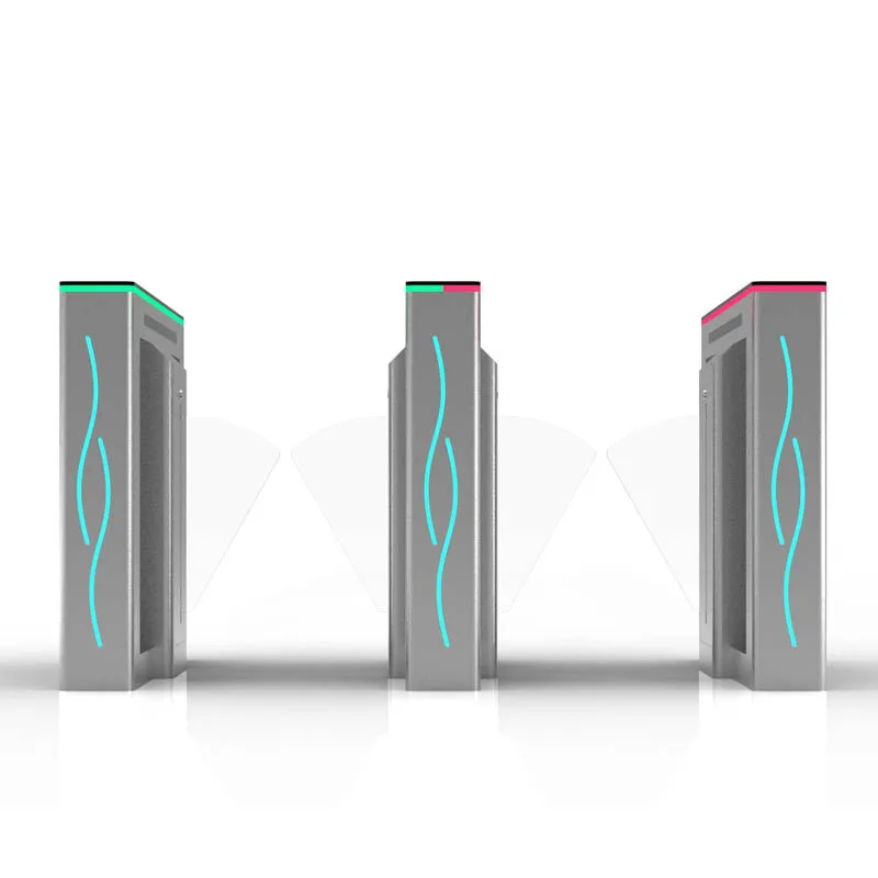 Factory Direct Price Flap Barrier Turnstile With Swipe Card Access Control System Electronic Turnstile Gate Portable