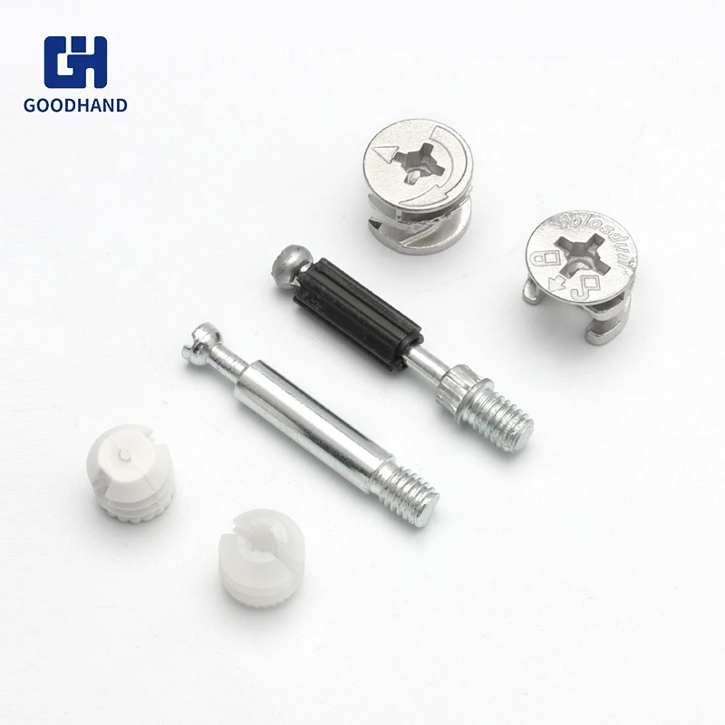 Furniture Hardware connector bolt 3 in 1 Screw Invisible furniture connecting fittings Connection Metal Mini Fix Accessories