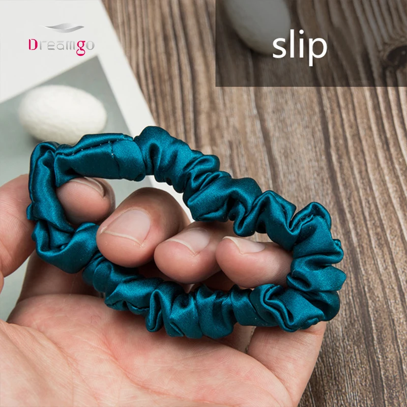 High quality Shiny Silk Scrunchies Luxury silk scrunchies hand tied hair