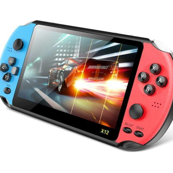 Новая портативная игровая консоль с цветным экраном 5,1 дюйма X12, ретро-консоль для видеоигр Psp