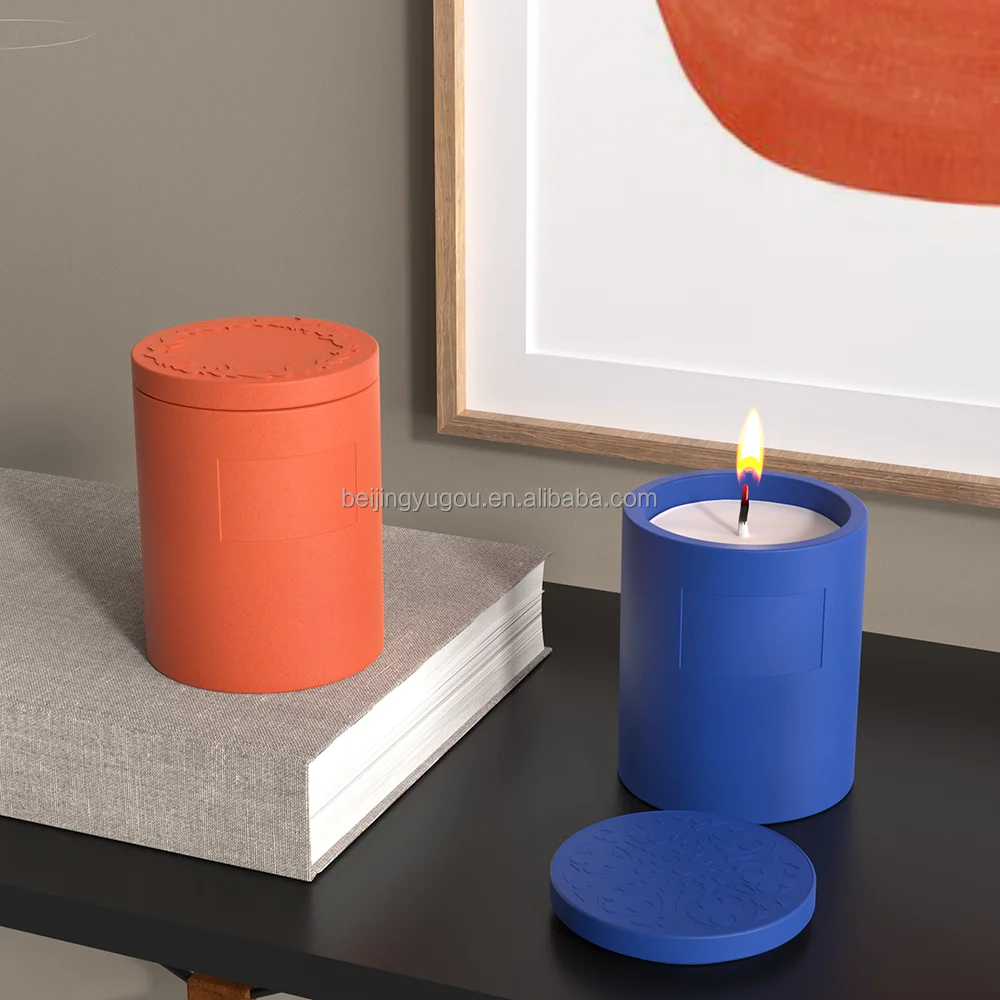 Новый концептуальный продукт подсвечник по индивидуальному заказу оптовая продажа бетонный домашняя декоративная банка для свечей