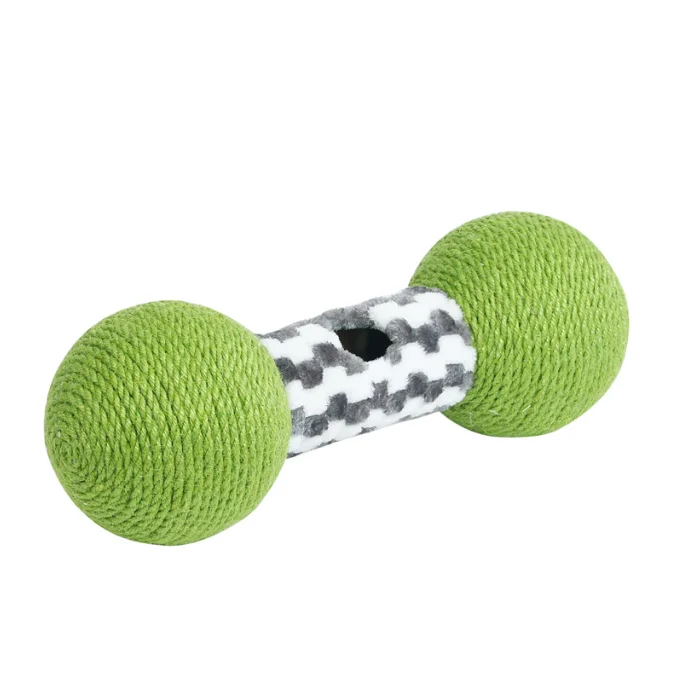 Manufacturers wholesale Cat scratching board Dumbbell cat toy New product grinding claw amusing cat toy