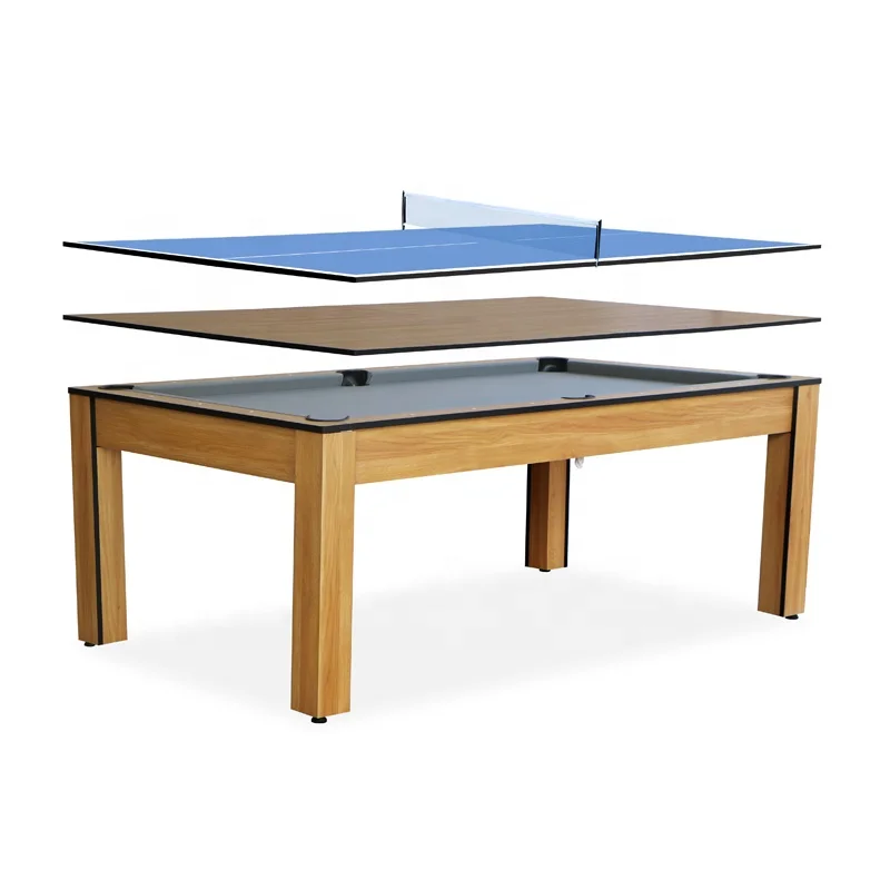New Design Billiard Table 6FT/7FT 3 in 1 Multi Function Pingpong & Dining & Pool Table