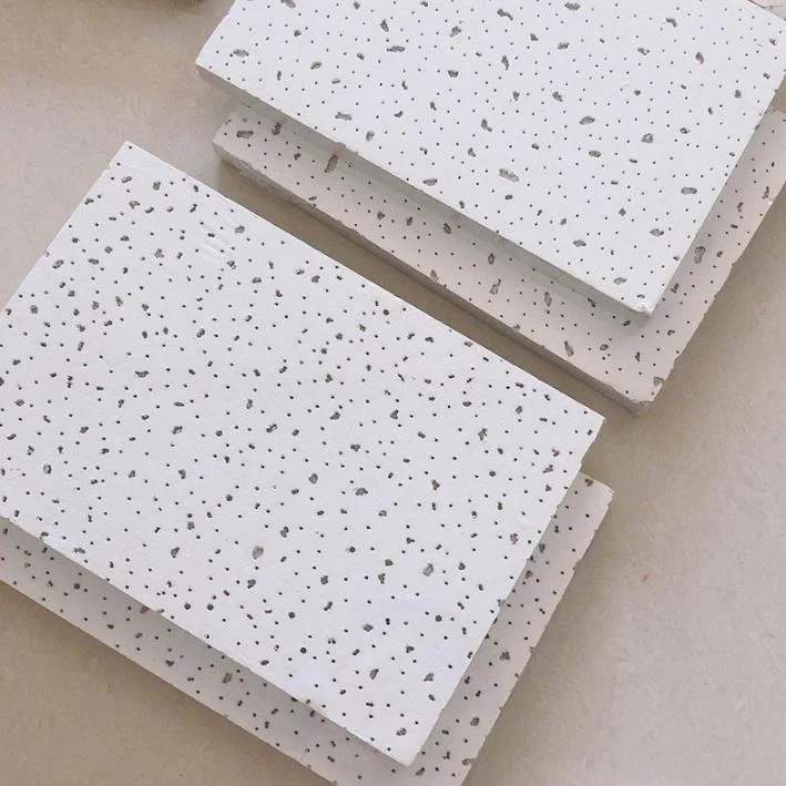 Excellence Light Weigh Acoustic Suspended Decoration Soundproof Mineral Fiber Ceiling Board 12mm Thickness Acoustic Ceiling Tile