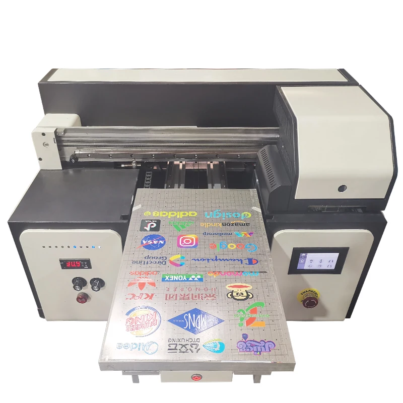 New business trend a3 a4 mini flatbed 3d spot uv dtf film printer for plastic with varnish