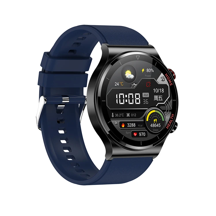 2022 New E300 Double Probe Laser Health Physiotherapy ECG AI medical Smartwatch IP68 Waterproof Smart Watch
