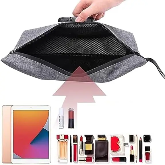 Wholesale activated fiber tobacco odor deodorant pouch carbon lined travel lock custom printed 3.5g smell proof bags