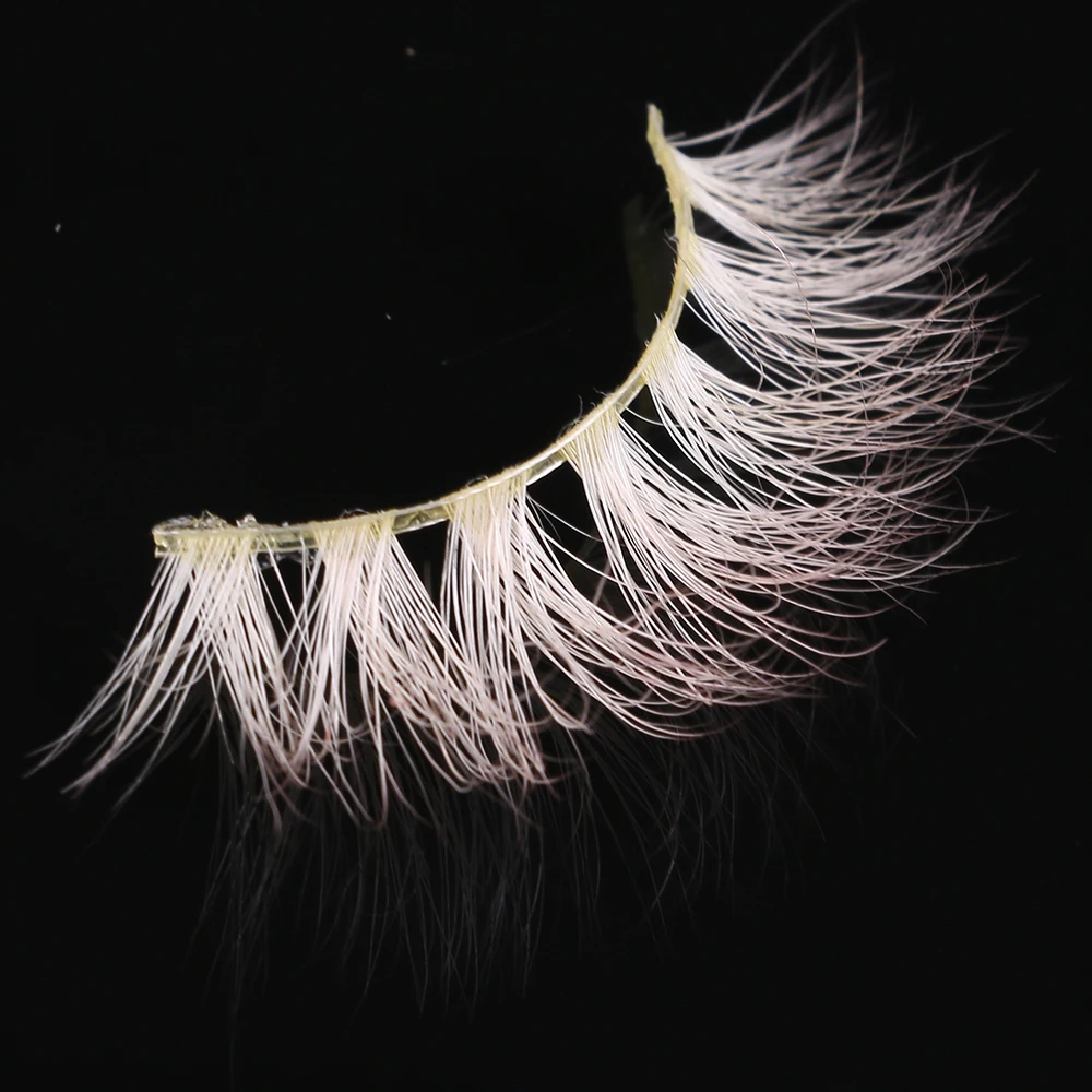 
Hand made 3D mink strip eyelashes White false eyelashes for sale 