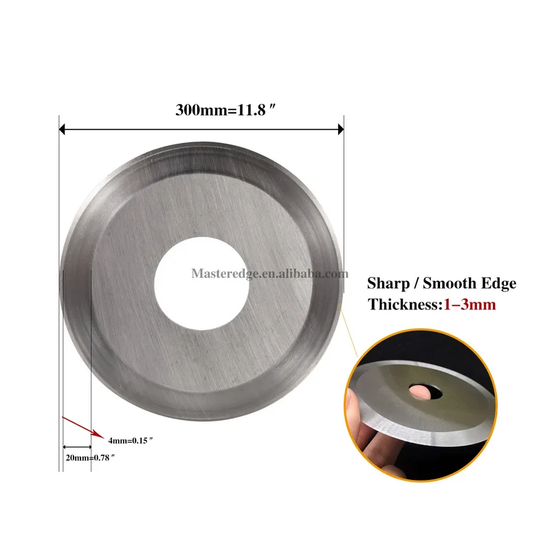 New Condition Stainless Steel round Blade Cutting Knife for Corrugated Board Cutting Carbide Cardboard Slitting Knife
