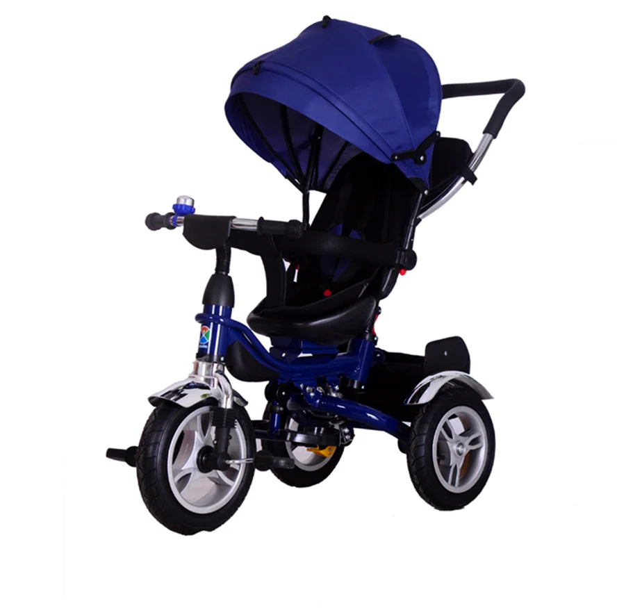 Hot sale kids three wheel bikes with parent handle 2 in 1 baby tricycle red color for 1 years online sale
