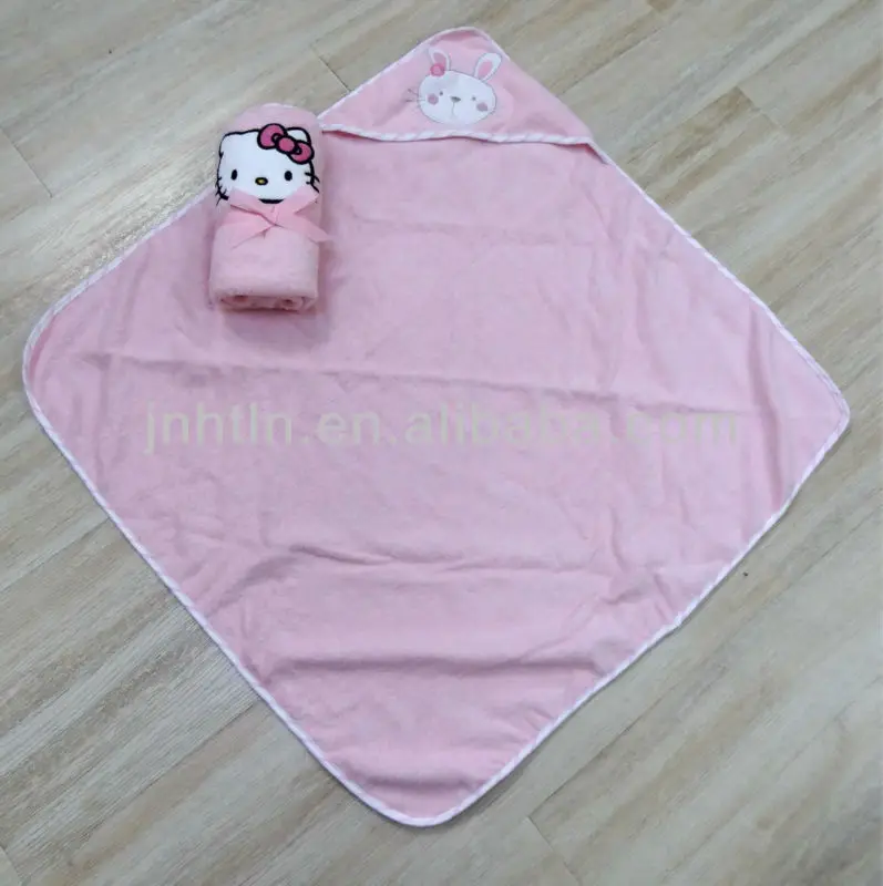 Baby bath towel promotional gift cartoon pattern kids hooded towel