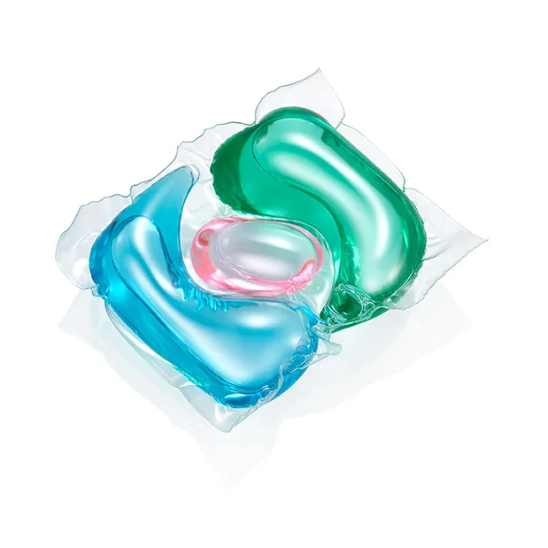 New Arrivals 3 In 1 3 chamber Laundry Capsules Water dissolve Laundry Pods With Low Price