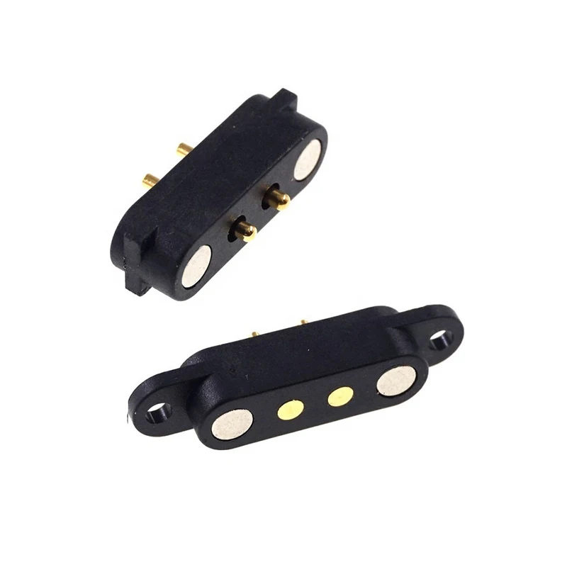 Магнитный пружинный предварительно загруженный 2 а шаг тока 2,8 мм магнитный разъем 2 штырька Pogo штыревой разъем