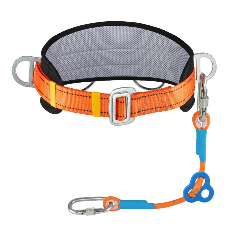 Wear Resistant Single Waist High Altitude Safety Rope Suit Safety Belt Fall Prevention Outdoor Operation Belt Safety Belt