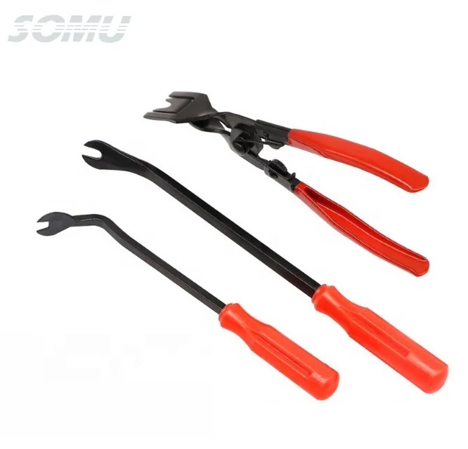 19Pcs Trim Removal Tool Pry Kit Auto Clip Pliers Fastener Remover Pry Tool Kit