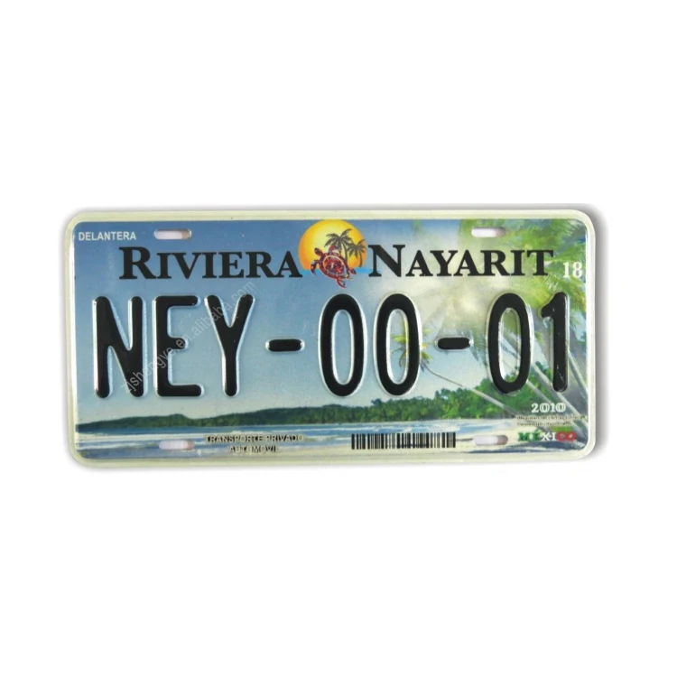 Car accessories custom reflective american size car license