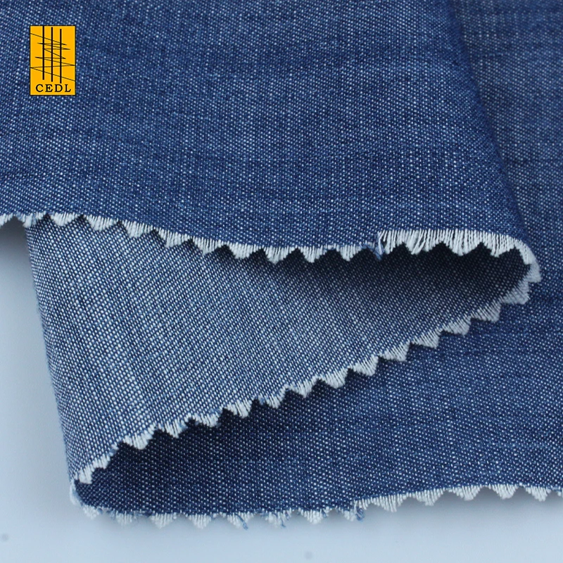 Customize Design Beautiful Pyjamas Blouse or Shirts Dress FSC Lyocell Indigo Denim Fabric