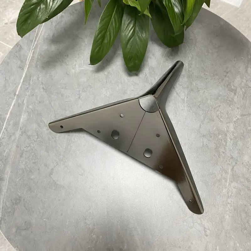 New color Triangle Y shape Modern Furniture Leg Rose Gold metal sofa leg