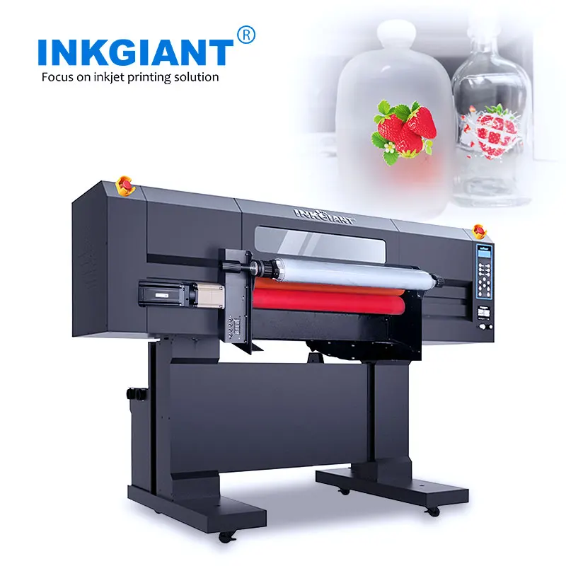 INKGIANT 1000ml uv led ink heat transfer ab film i3200-u1 printheads 60cm roll to roll DTF UV Printer