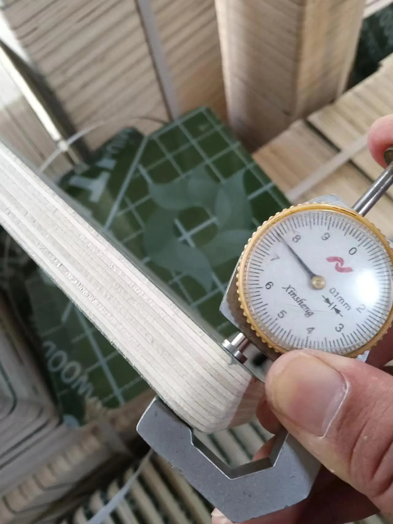 18mm Green PP Polypropylene Plastic Film Faced Plywood for Concrete Shuttering Formwork