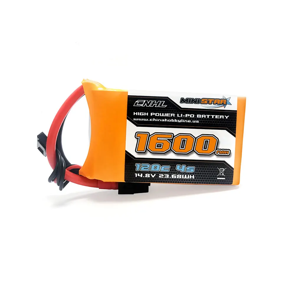 cnhl ministar 1600mah 14.8v 4s 120c lipo battery with xt60 plug