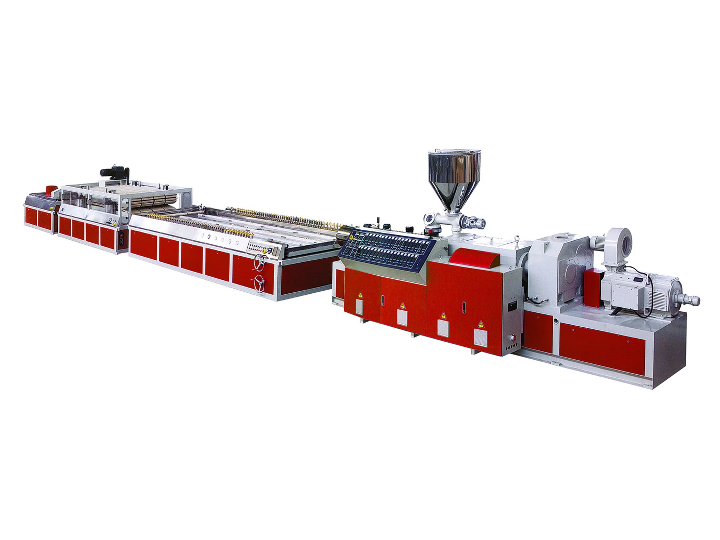 PVC,PE,PP + Wood (foamed) wide door plate extruding machine