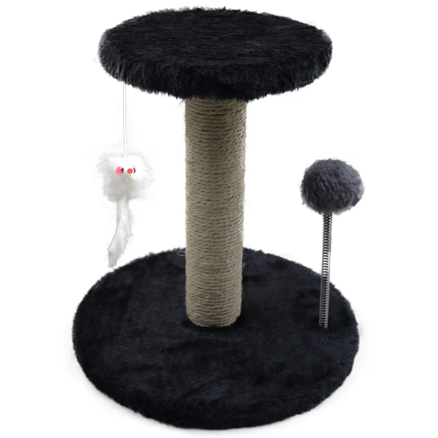 Sisal Cat Scratching Post For Cats Kitten Climbing Post Jumping Tower Toy With Ball Cat Scraper