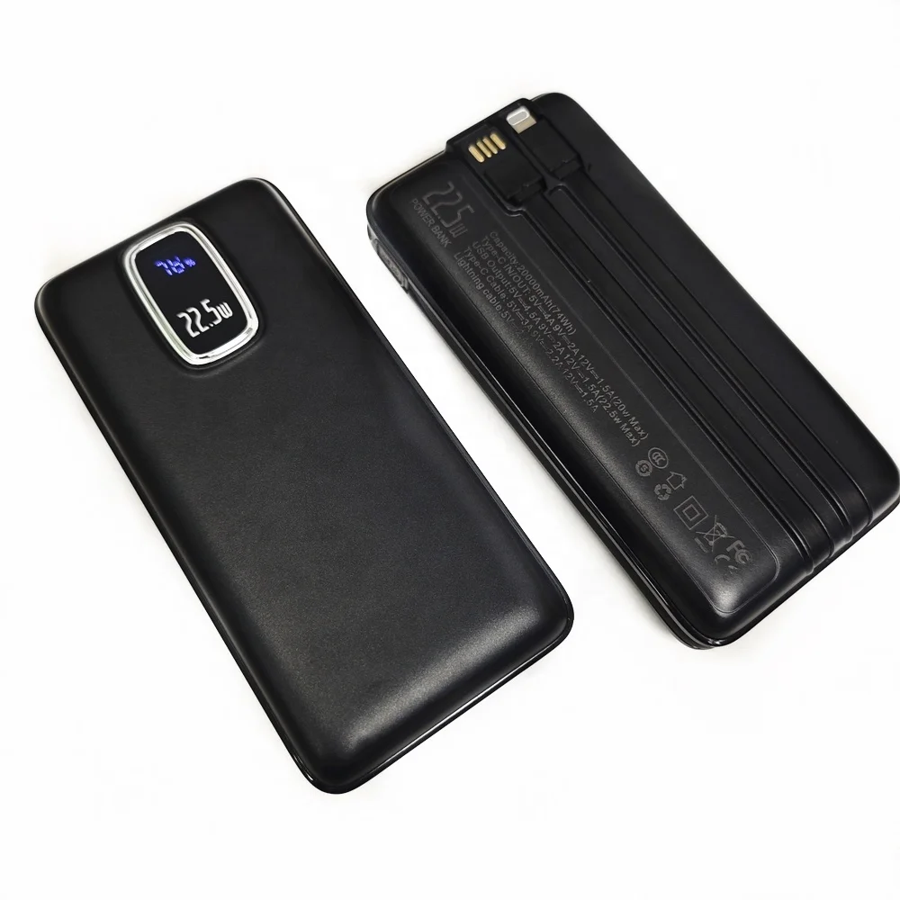 Factory PD 22.5W Power Bank 10000mAh Fast charging Mobile Phone External Battery Portable Charger 20000 mAh PowerBank