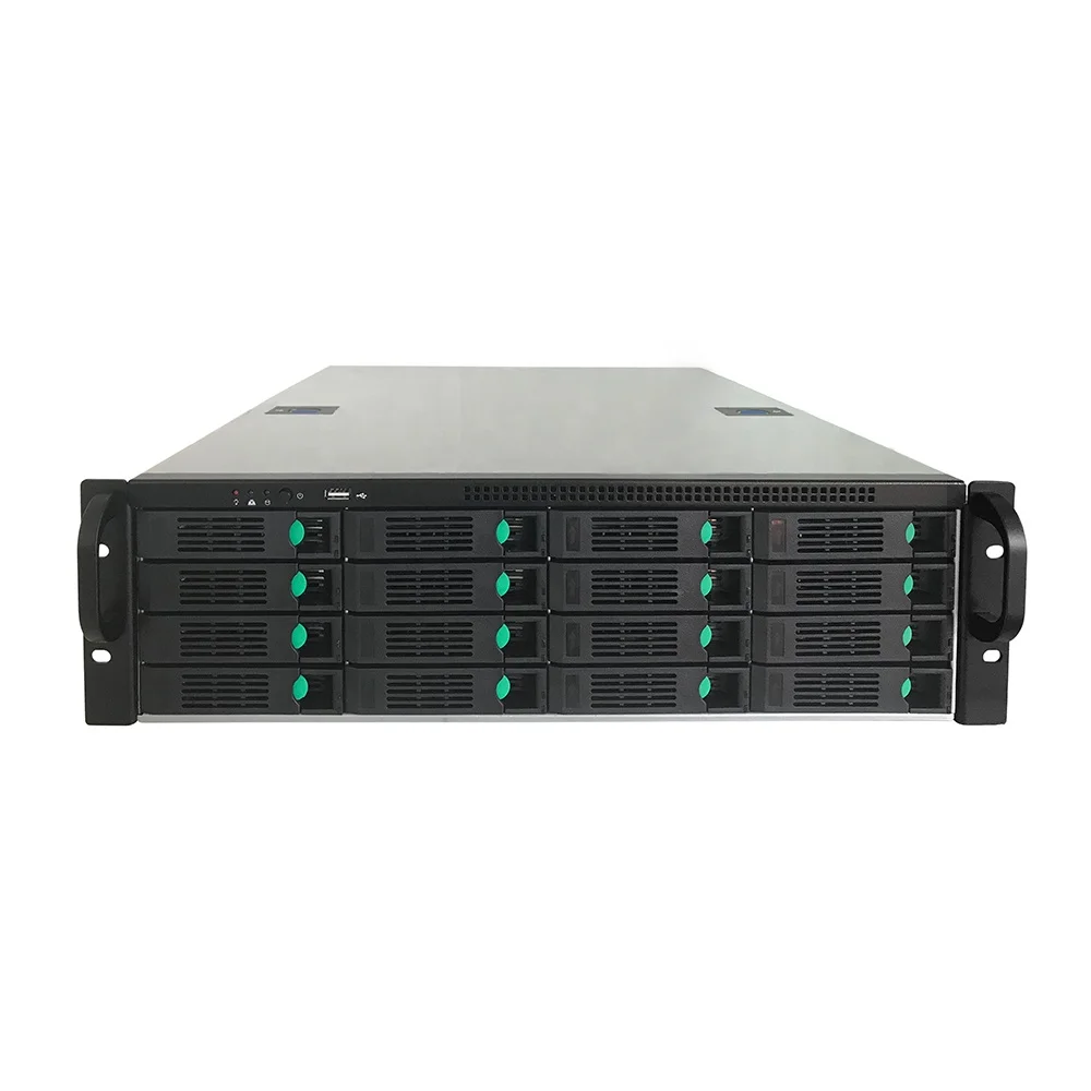 128CH 3U 16 HDD H.265+ video compression 2MP/3MP/5MP/8MP 4K digital intelligent NVR for HD network camera