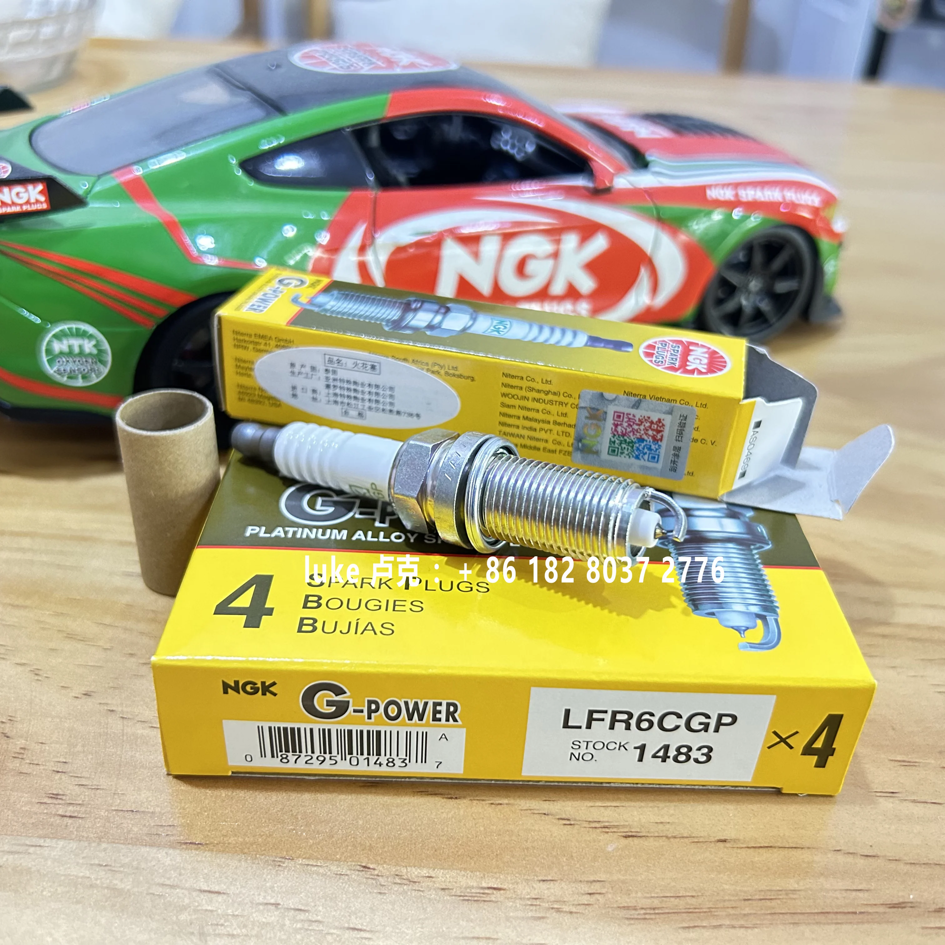 Wholesale JAPAN Orginal NGK Spark Plug 1483 LFR6CGP for KH20TT  BENZ E200/E200K/KIA F0/FT 3008P/307/TOYOTA/HIGHLANDER/CROWN